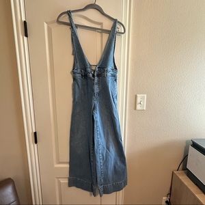 Free People A-Line Medium Wash Overalls
